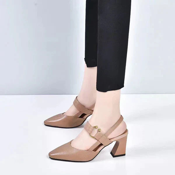 Echoarchiv | Orthopädische High Heels Sandalen Kitten Heel mit Riemchensandalen