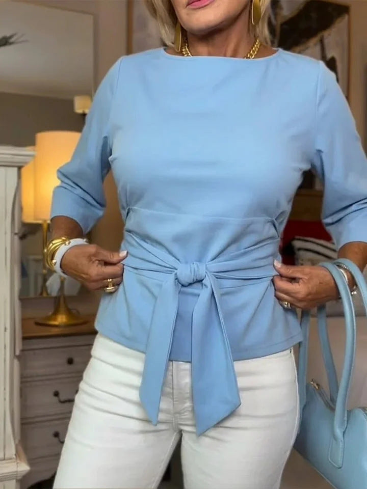 Damen Elegante Bluse mit Schleifen-Detail Echo Archiv