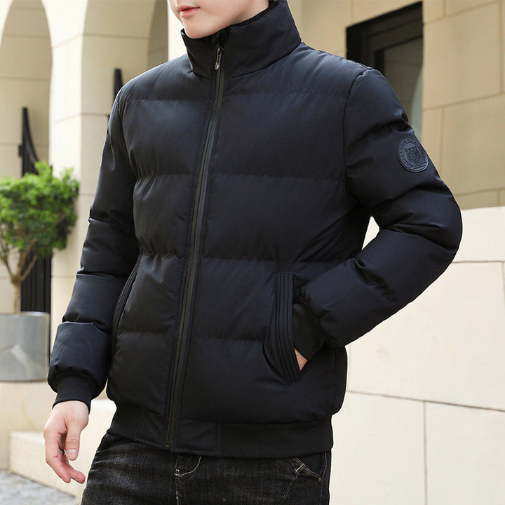 Herren modische Steppjacke mit hohem Kragen und wärmendem Innenfutter Echoarchiv