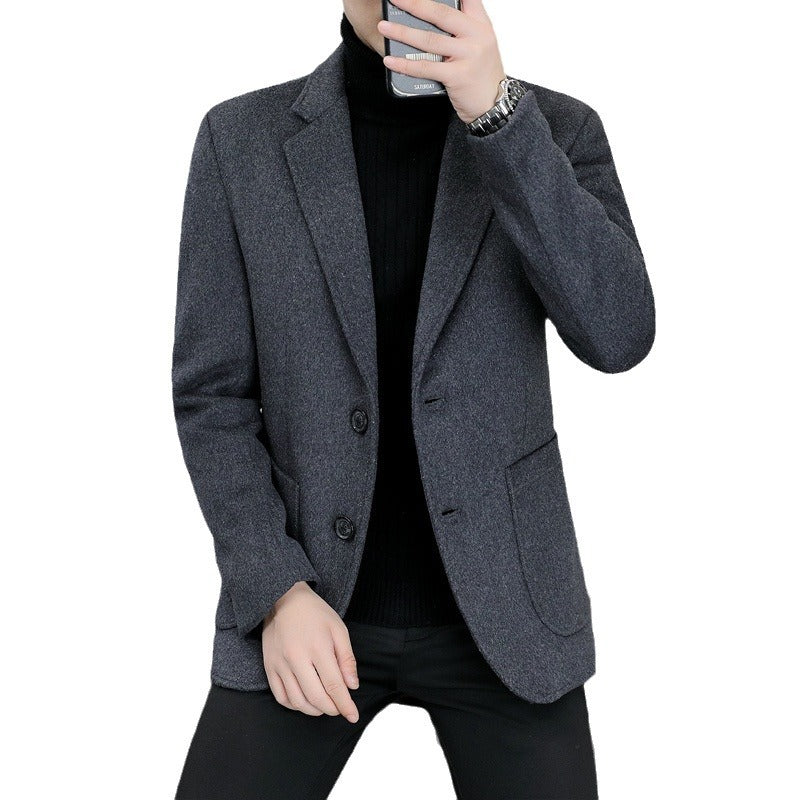 Herren Elegantes Wollmix-Sakko mit schmaler Passform und Reverskragen – Tianoro
