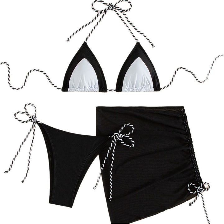 Damen Triangel-Bikini mit asymmetrischem Design und verstellbaren Bändern Echo Archiv
