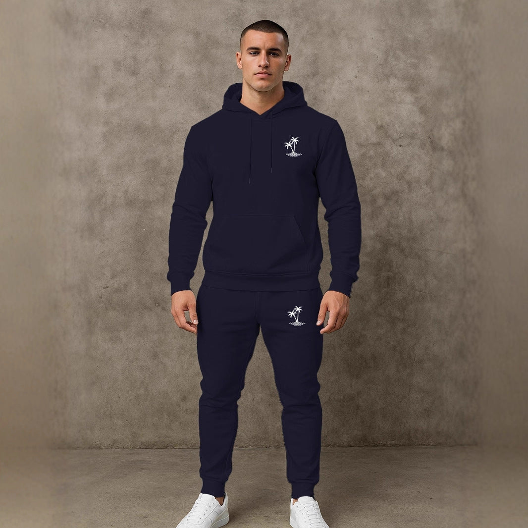 Herren lässiger Hoodie und Jogginghose Set Echoarchiv