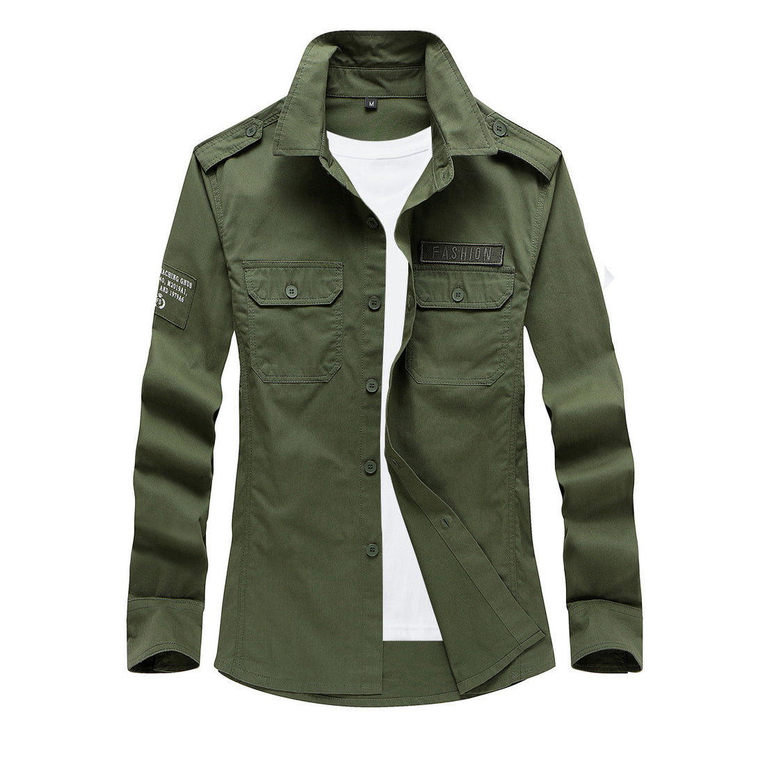 Herren Modische Hemdjacke mit praktischen Taschen Echo Archiv