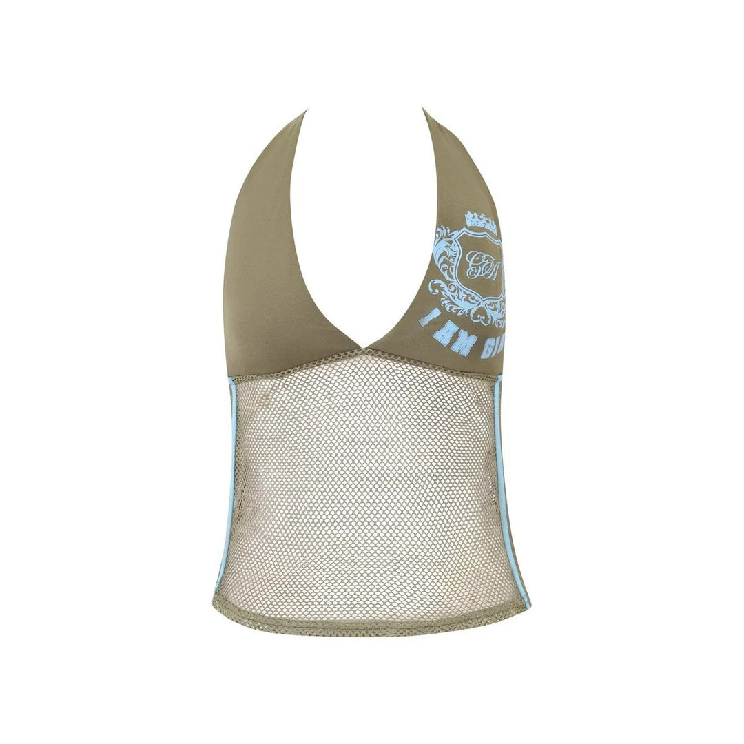 Damen Sportliches Netzoberteil mit stylishen Streifen Echo Archiv