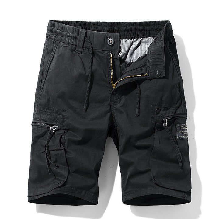 Herren strapazierfähige Cargo-Shorts mit elastischem Bund und multifunktionalen Taschen Echoarchiv