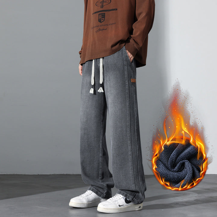 Herren Weite Vintage-Denim-Freizeithose mit Tunnelzug und relaxed Fit Echo Archiv