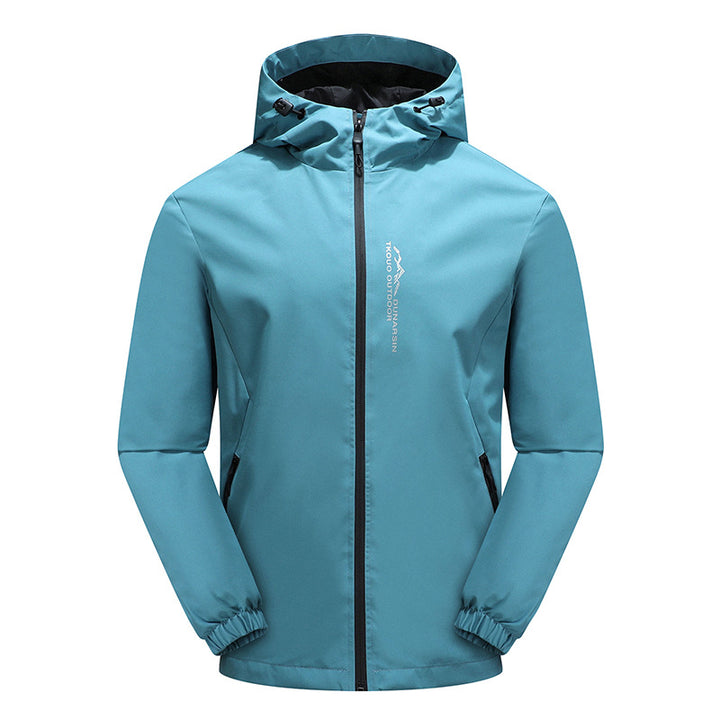 Herren Ultraleichte Regenjacke mit Kapuze, wasserabweisender Membran und getapten Nähten Echo Archiv