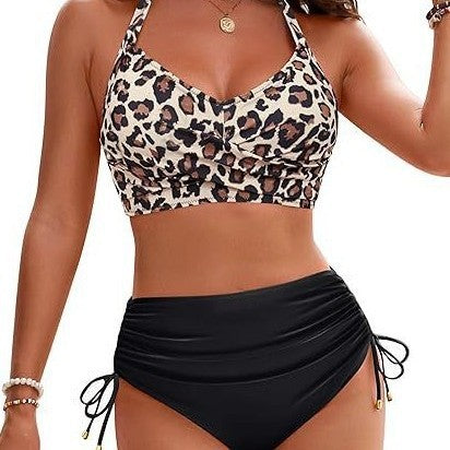 Damen Hochtailliertes Bikini-Set mit Wickeloberteil Echo Archiv