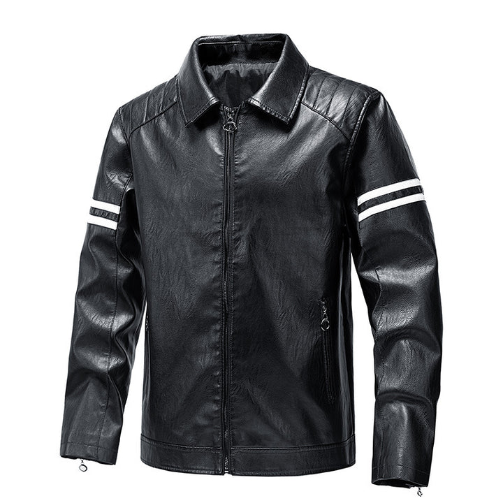 Herren lässige Kunstlederjacke Echoarchiv