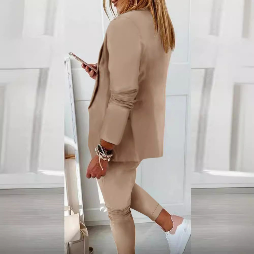Damen Elegantes Zweiteiliges Blazer-Jogginganzug – Valéne