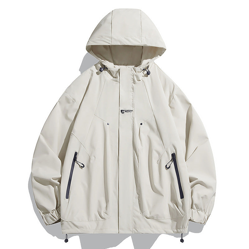 Unisex Funktionsjacke mit wasserabweisenden Eigenschaften und verstellbarem Kapuzenkragen Echoarchiv
