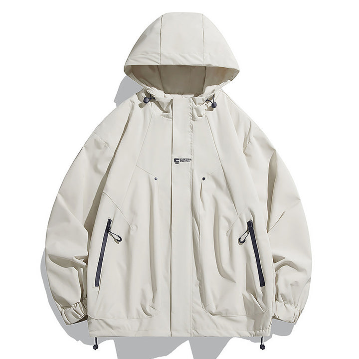 Unisex Funktionsjacke mit wasserabweisenden Eigenschaften und verstellbarem Kapuzenkragen Echoarchiv