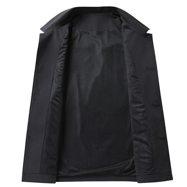 Herren Übergangsjacke im Overshirt‑Stil mit Hemdkragen und aufgesetzten Pattentaschen – Taviero