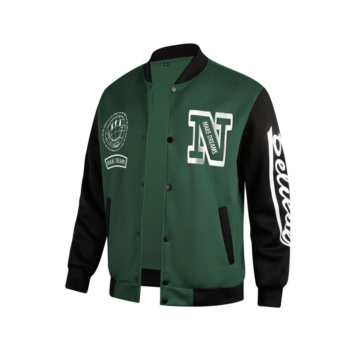 Herren Sportliche Collegejacke Echoarchiv