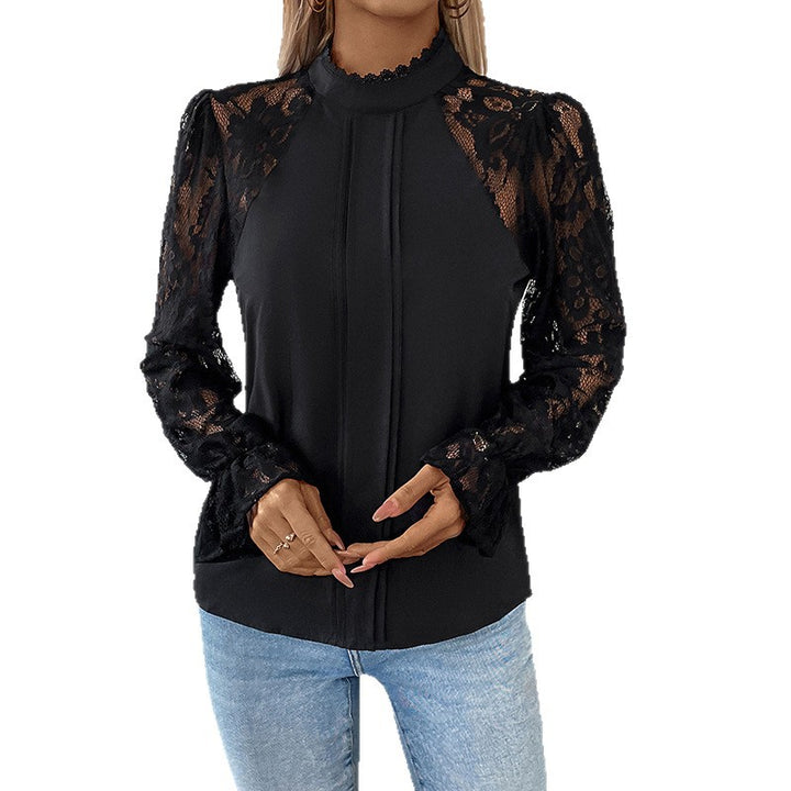Damen Elegantes Oberteil mit Spitzendetails Echo Archiv