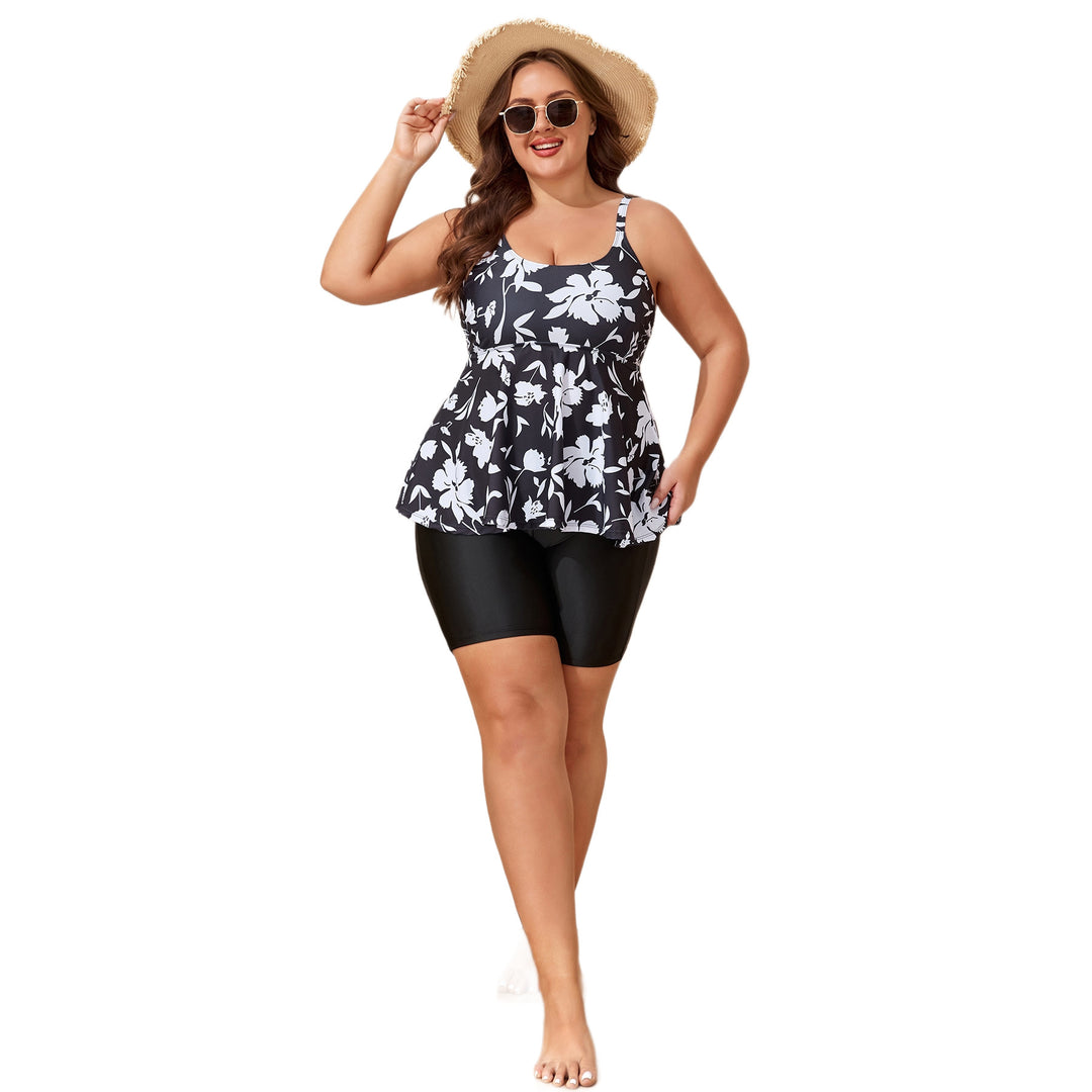 Damen Peplum Tankini mit hohem Bund Echo Archiv