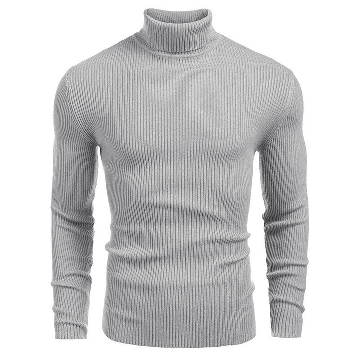 Herren Rollkragenpullover mit strukturiertem Rippdesign Echoarchiv