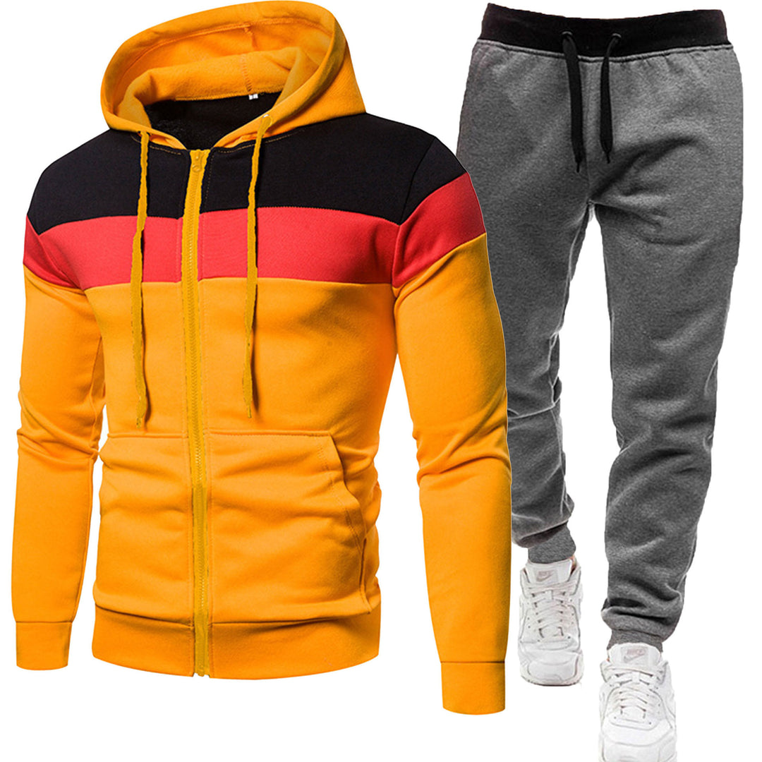 Herren zweiteiliges Freizeit-Jogginganzug-Set – Marzano