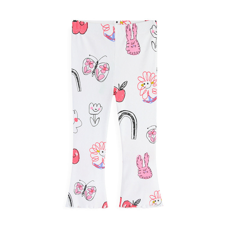 Mädchen Leggings mit buntem, verspieltem Motiv Echo Archiv