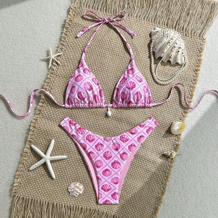Damen Triangel-Bikini mit Muschelmotiv Echo Archiv