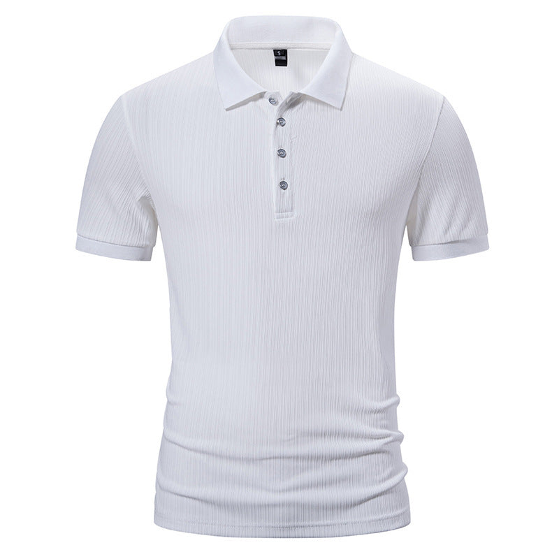 Herren hochwertiges Poloshirt mit moderner Struktur Echoarchiv