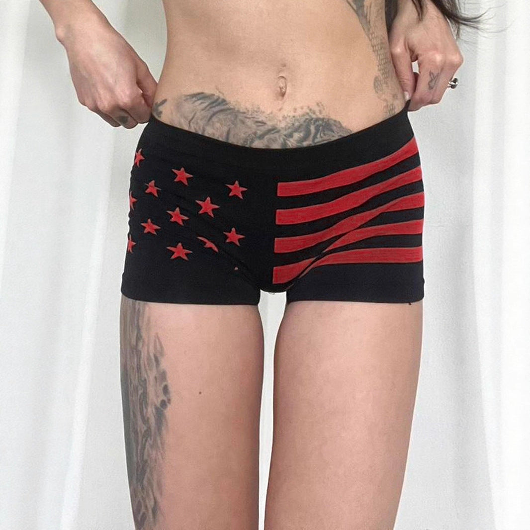Damen Komfortable Boxershorts mit patriotischem Design Echo Archiv