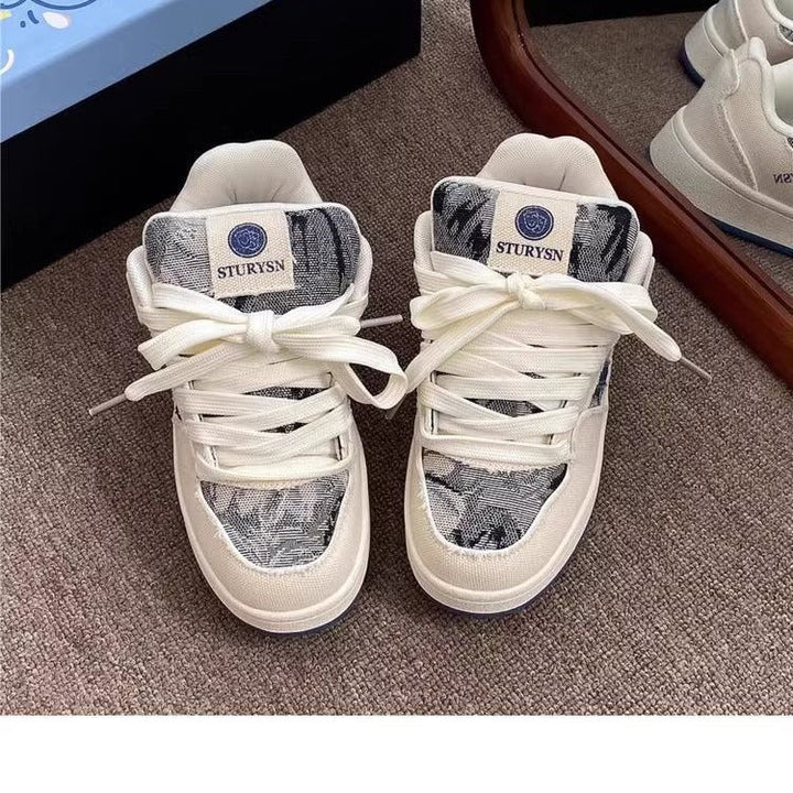 Damen Sportliche Sneakers mit trendigem Denim-Design Echo Archiv