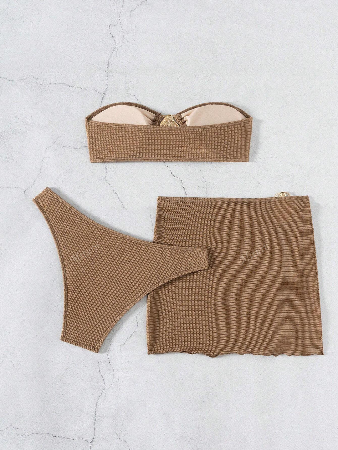 Damen Bandeau-Bikini mit raffiniertem Rock Echo Archiv