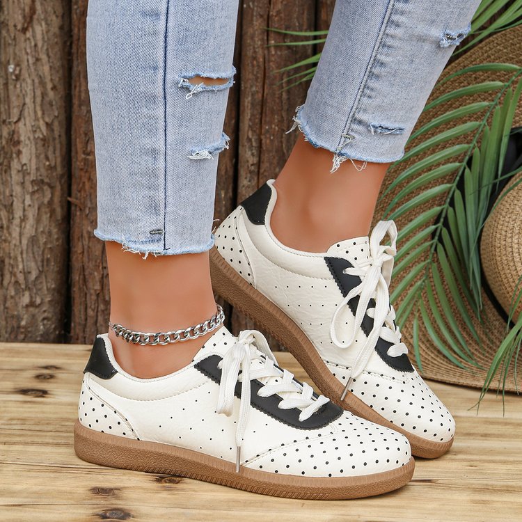Damen Mary-Jane-Sneaker mit Klettverschluss und gepolstertem Komfortfußbett – Névara