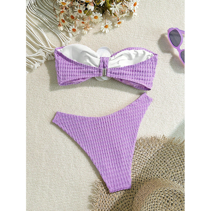 Damen Bandeau-Bikini mit floralem Detail Echo Archiv