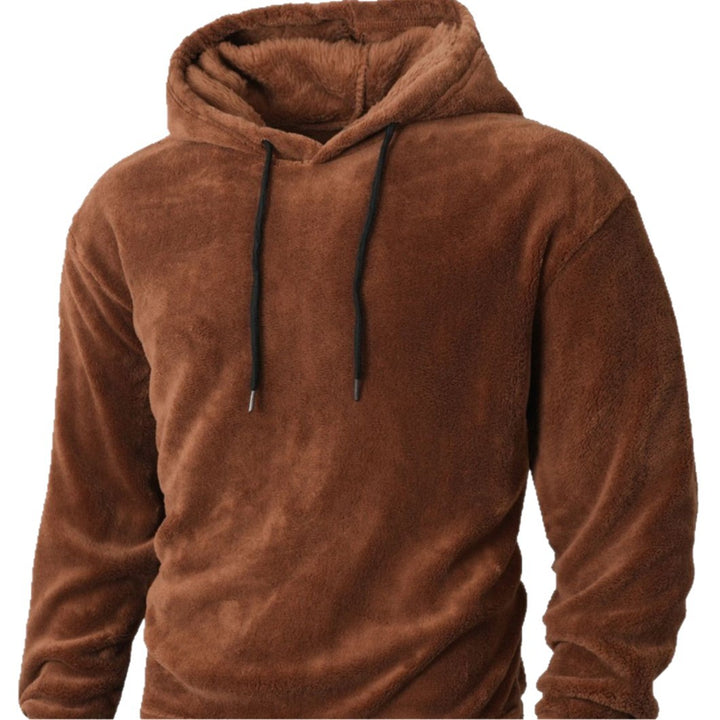Herren Kuscheliger Fleece-Hoodie mit Kordelzug Echoarchiv