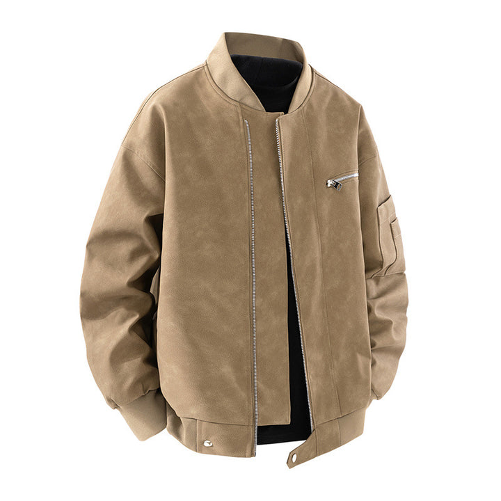 Herren elegante Bomberjacke mit vielseitigen Taschen Echoarchiv