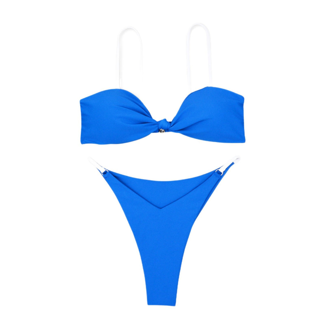 Damen Bandeau-Bikini mit trendigem Knoten-Design und hautfreundlichem Material Echo Archiv