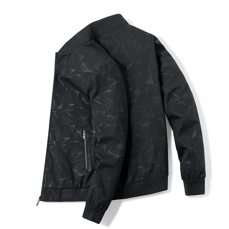 Herren modische Sweatjacke mit grafischem Muster Echoarchiv