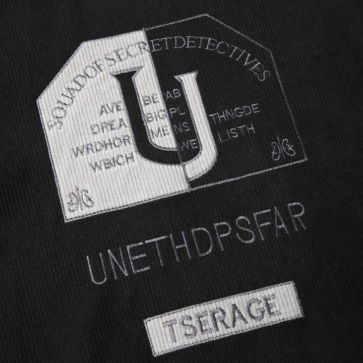 Herren Modische Bomberjacke mit Stickerei Echo Archiv
