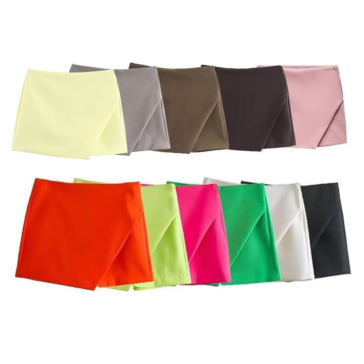 Damen modische Wickel-Shorts aus hochwertigem, elastischem Material Echo Archiv