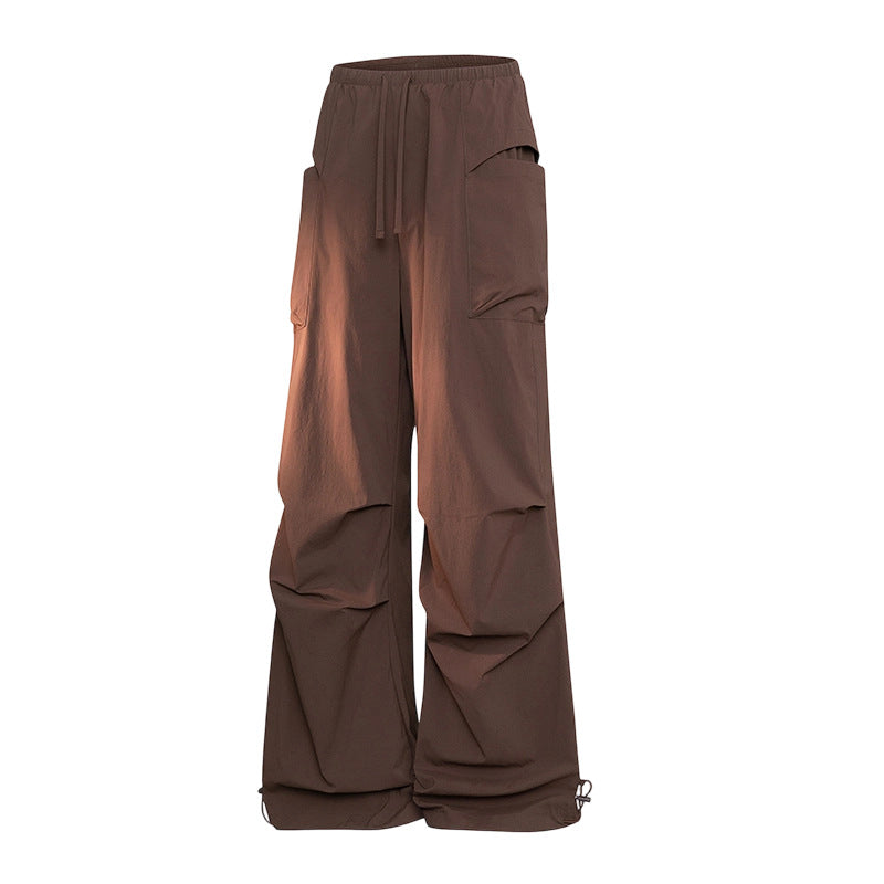 Herren Oversize-Cargohose im Tech-Look mit Tunnelzugbund, extra weitem Bein & verstellbaren Beinabschlüssen Echoarchiv