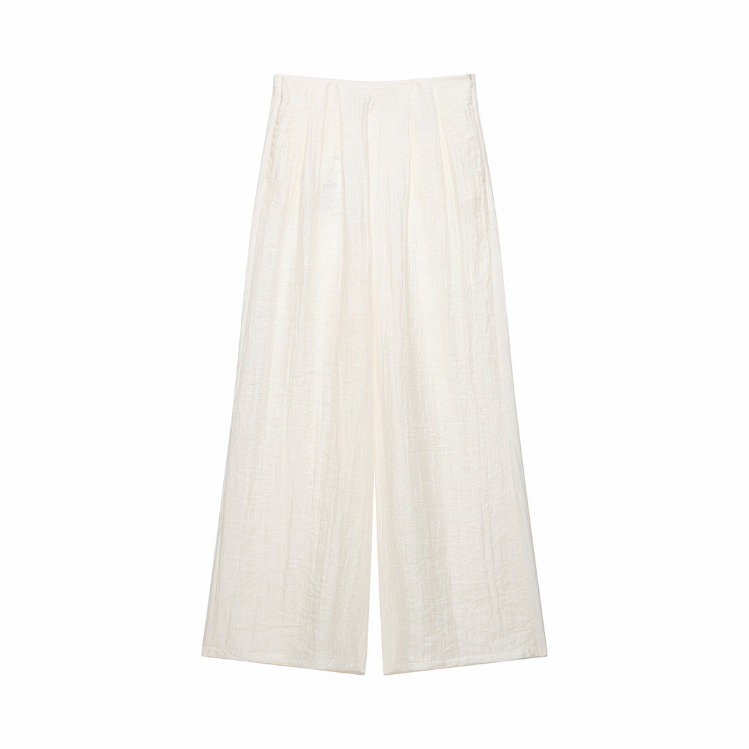 Damen Zweiteiler Kimono-Top mit Taillengürtel und weiter Bundfaltenhose Echo Archiv