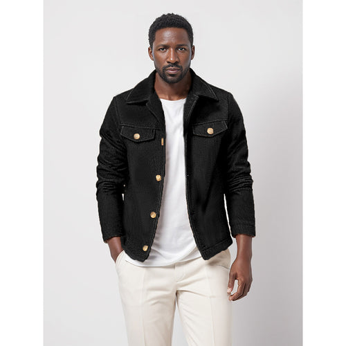 Herren modische Utility-Jacke mit strukturierten Details Echoarchiv