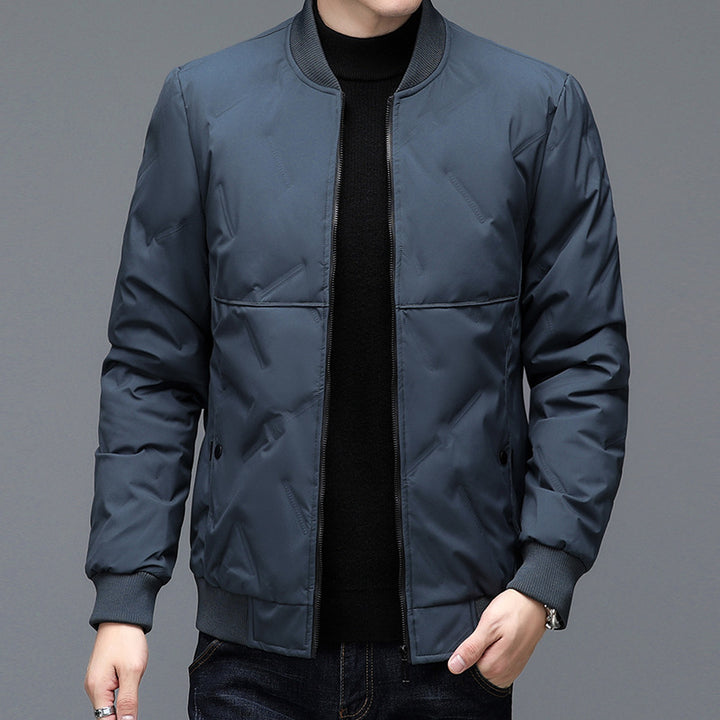 Herren modische Bomberjacke mit wasserabweisendem Material und elastischen Bündchen Echoarchiv