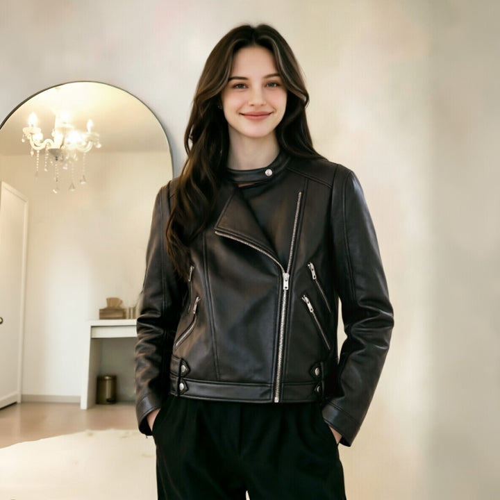 Damen Lederjacke Echo Archiv