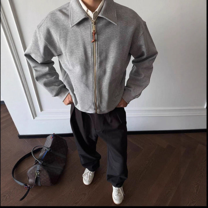 Herren Komfortable Sweatjacke mit Reißverschluss Echo Archiv