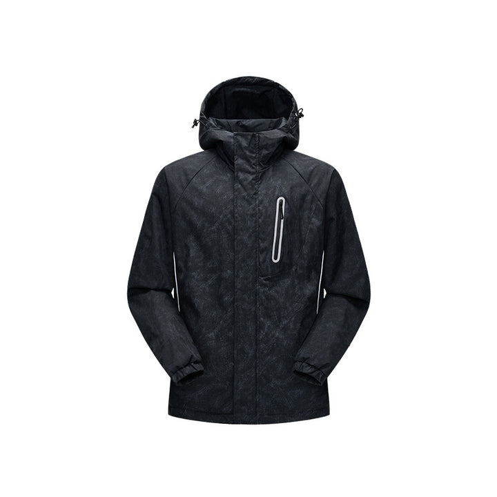 Herren Technische Regenjacke mit verschweißten Nähten und reflektierenden Details Echo Archiv