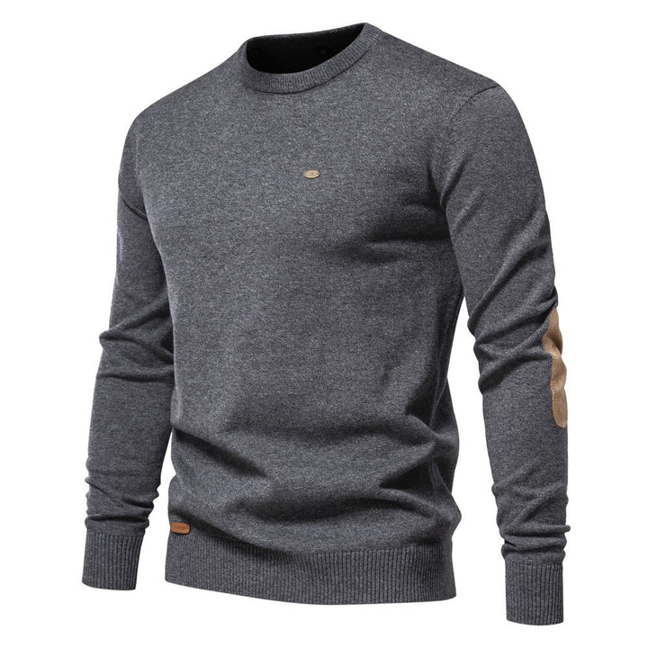 Herren Rundhals Pullover aus weichem Strickstoff Echoarchiv