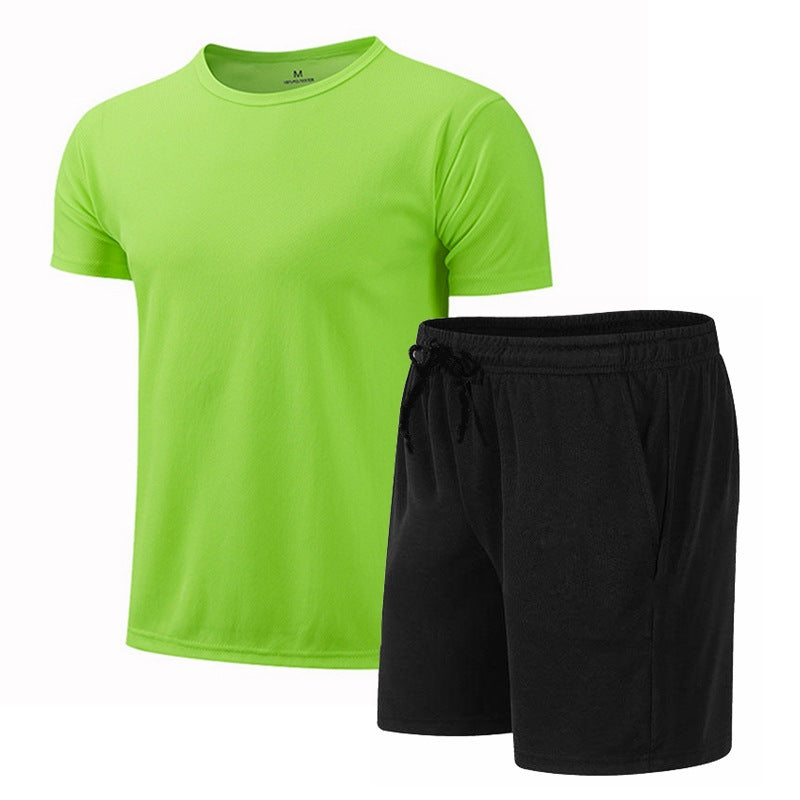 Herren sportliches Funktionsset mit T-Shirt und Shorts Echoarchiv
