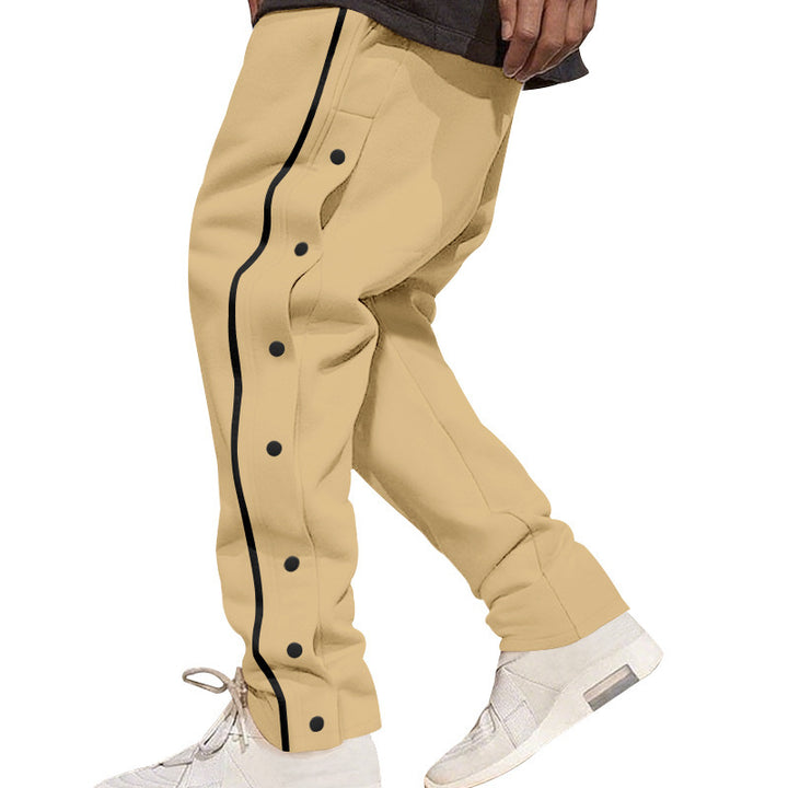 Herren Cargohose mit Druckknopfdetails und elastischem Bund Echoarchiv