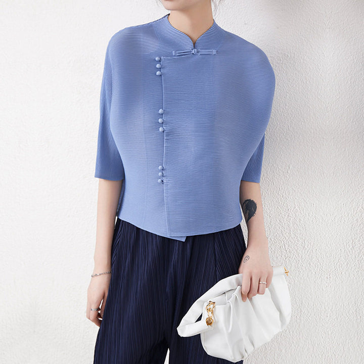 Damen Stylische Tunika mit asymmetrischem Schnitt Echoarchiv