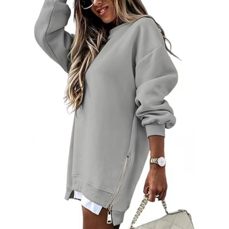 Damen Lässiger Hoodie mit seitlichem Reißverschluss Echo Archiv