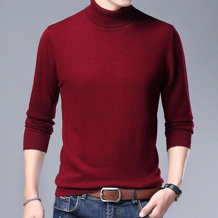 Herren Rollkragenpullover aus weichem Baumwollmix Echoarchiv