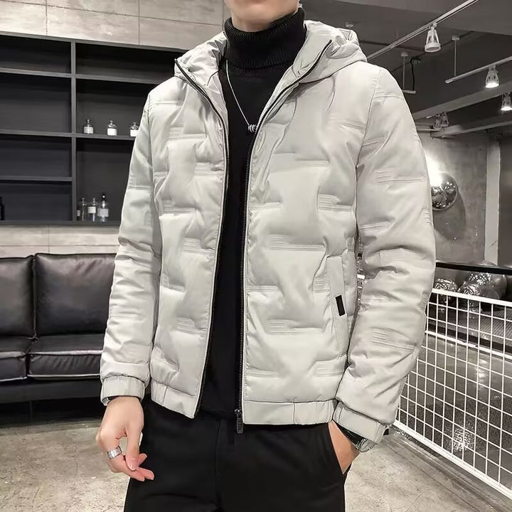 Herren Padded Puffer Jacke mit Kapuze Echo Archive